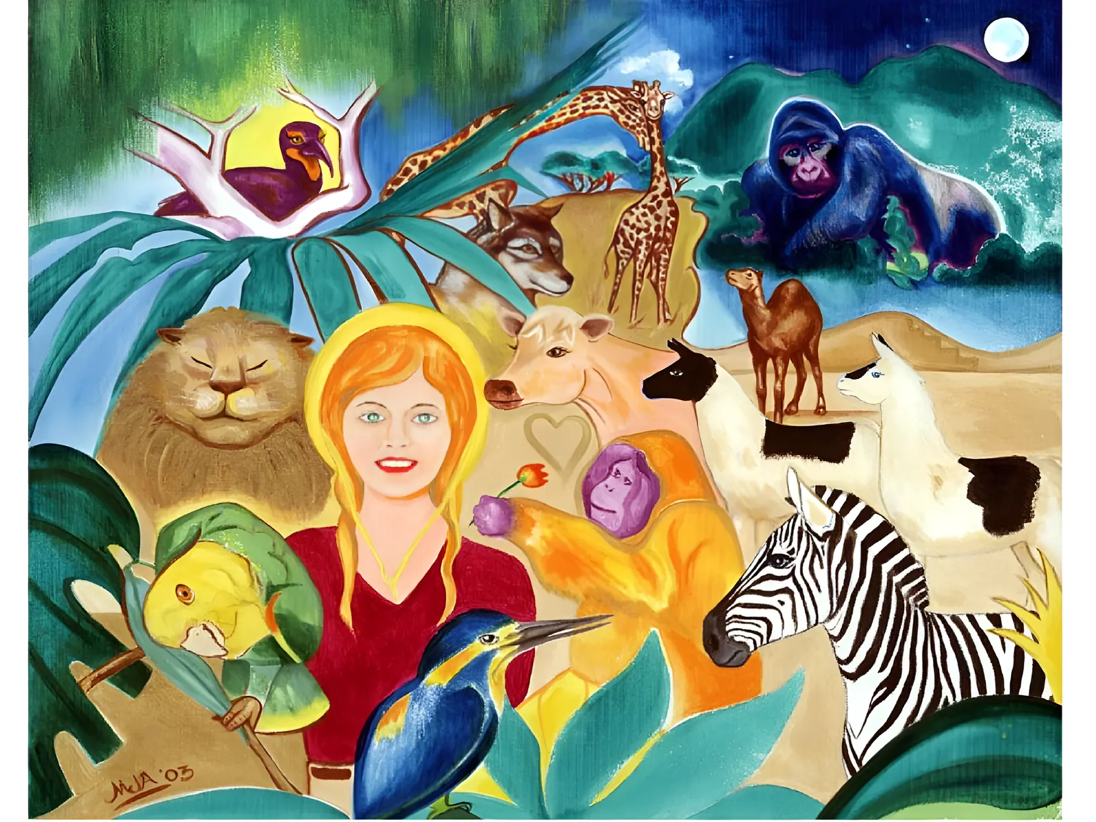 Artwork from Mary Jill Alice Roe Bennett used to introduce the crop-circle territory page