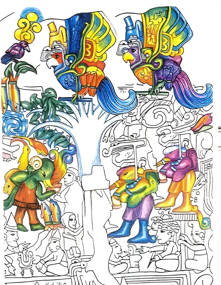 Artwork from Mary Jill Alice Roe Bennett used to introduce the sources page